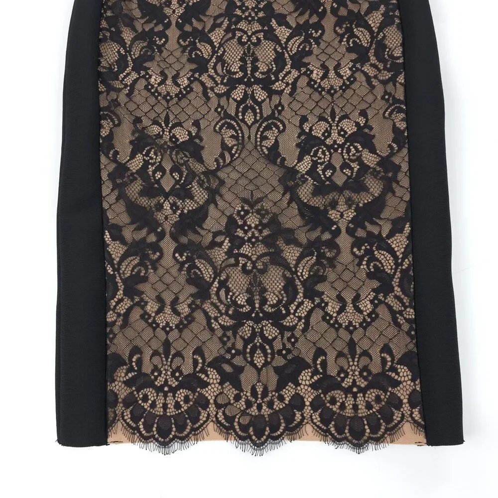 NWT Mew Mews Finbar Lace Bandage Dress Black Lace Svelte Sexy Romantic Feminine - Picture 7 of 12